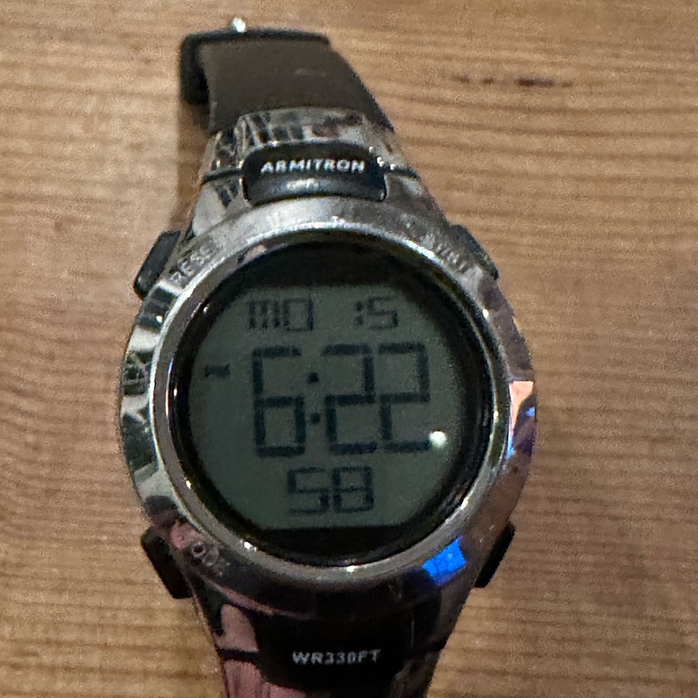 ARMITRON Pro Sport watch in black water resistant to 330 ft